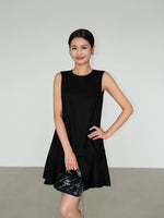 Load image into Gallery viewer, Linen Blend Flute Hem Shift Dress [2 Colours]
