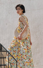 Load image into Gallery viewer, Floral Gathered Strap Maxi Dress in Multi
