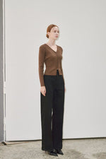 Load image into Gallery viewer, Korean Split Hem Ribbed Cardigan [4 Colours]
