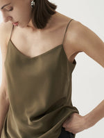 Load image into Gallery viewer, Satin Relaxed V Camisole [2 Colours]
