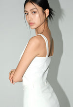 Load image into Gallery viewer, Tailored Camisole Vest in White
