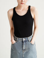 Load image into Gallery viewer, Classic Padded Stretch Tank Top [5 Colours]
