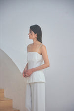 Load image into Gallery viewer, Korean Tailored Peplum Camisole Top [2 Colours]
