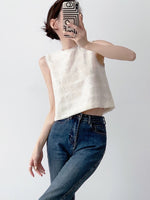 Load image into Gallery viewer, Sequin Sleeveless Top in White
