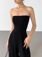 Load image into Gallery viewer, [Ready to Ship] Bustier Stretch Maxi Jumpsuit in Black
