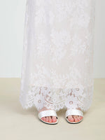 Load image into Gallery viewer, Lace Layered Gown in White
