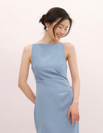 Load image into Gallery viewer, [Ready to Ship] Arya Cami Midi Dress in Lake
