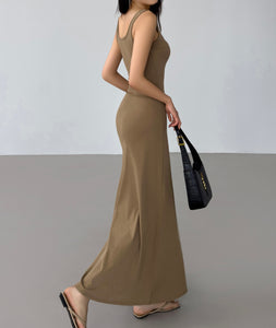 Sleeveless Maxi Flare Dress [5 Colours]