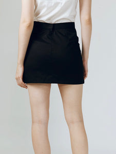 Wilma Pocket Mini Skirt in Black