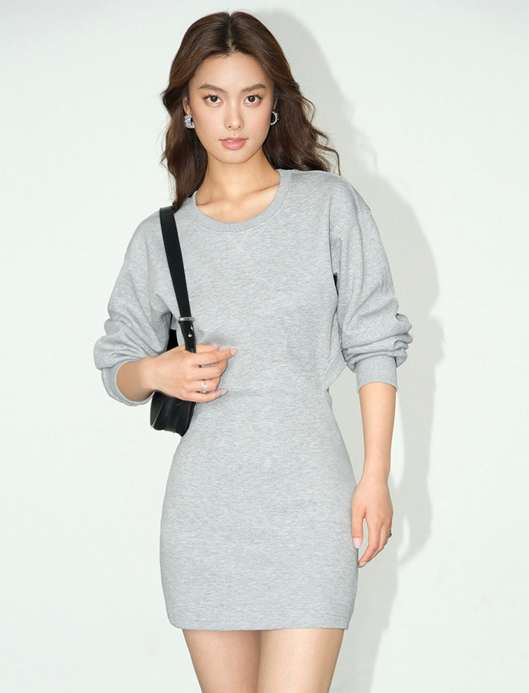 Cutout Back Sweater Dress [2 Colours]