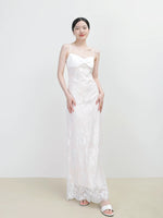 Load image into Gallery viewer, Lace Layered Gown in White
