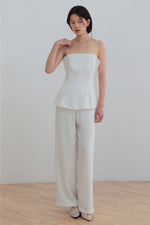 Load image into Gallery viewer, Korean Tailored Peplum Camisole Top [2 Colours]
