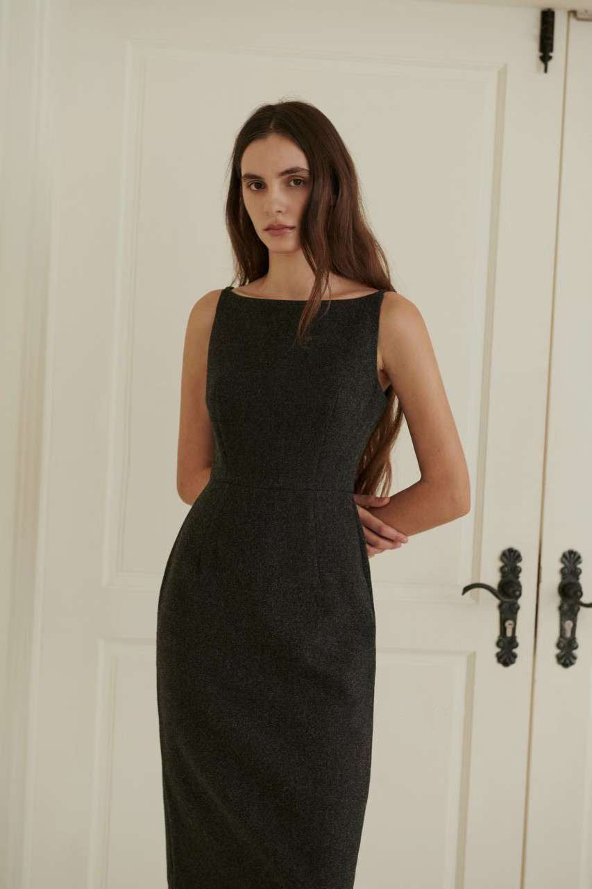 Korean Jako Dress in Grey