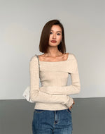 Load image into Gallery viewer, Foldover Knit Blend Top [3 Colours]
