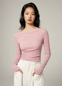 Light Fine Knit Top [2 Colours]