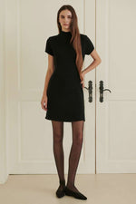 Load image into Gallery viewer, Korean Merino Cashmere Half Knit Dress [3 Colours]
