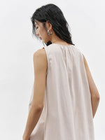 Load image into Gallery viewer, Pleated Top // Mid Skirt Set in Beige
