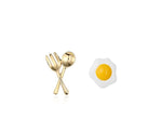 Load image into Gallery viewer, Egg &amp; Cutlery Earrings
