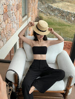 Load image into Gallery viewer, Extra Stretch Padded Lace Back Tube Top [2 Colours]
