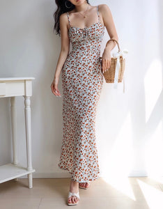 Berri Floral Maxi Dress in White