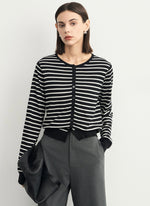 Load image into Gallery viewer, Light Knit Striped Cardigan [2 Colours]
