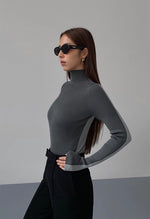 Load image into Gallery viewer, Duo Tone Turtleneck Top [2 Colours]
