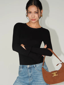 Tie Back Flute Sleeve Knit Top [3 Colours]