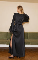 Load image into Gallery viewer, Prisca Feather Wrap Maxi Dress [3 Colours]
