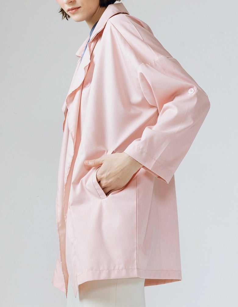 Cara Convertible Sleeve Outerwear in Pink