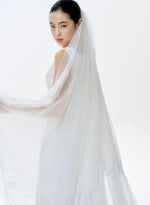 Load image into Gallery viewer, Drape Mermaid Gown in White

