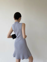 Load image into Gallery viewer, Sleeveless Ribbed Mid Dress [2 Colours]
