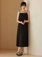 Load image into Gallery viewer, 2-Way Slip Dress in Black
