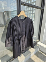 Load image into Gallery viewer, [Ready to Ship] Korean Pleat Blouson Blouse [3 Colours]
