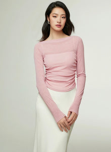 Light Fine Knit Top [2 Colours]