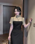 Load image into Gallery viewer, Korean Hanel Pencil Cami Dress [2 Colours]
