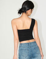 Load image into Gallery viewer, Gathered Drape Stretch Toga Top [3 Colours]
