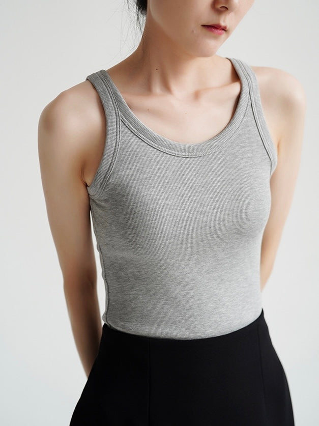 Classic Padded Stretch Tank Top [5 Colours]