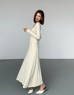 Load image into Gallery viewer, Padded Light Knit Long Sleeve Dress [2 Colours]
