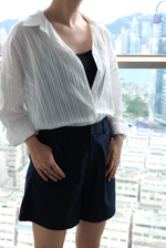 Load image into Gallery viewer, [Ready to Ship] Korean Textured Semi-Sheer Oversized Shirt [2 Colours]
