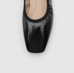 Load image into Gallery viewer, Korean Lecia Patent Square Flat in Black
