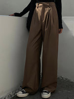 Load image into Gallery viewer, [Ready Stock] Classic Wide Leg Hook Trousers - S
