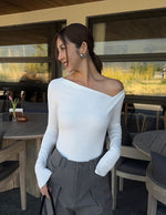 Load image into Gallery viewer, Toga Long Sleeve Top in White
