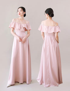 Satin Evening Maxi Dresses in Pink [8 Styles]