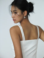 Load image into Gallery viewer, Tailored Camisole Vest in White
