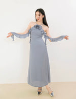 Load image into Gallery viewer, Rose Ruffle Drape Dress [2 Colours]
