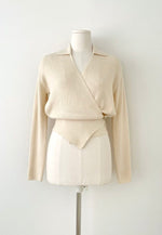 Load image into Gallery viewer, Korean Collar Wrap Knit Cardigan [3 Colours]
