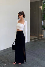 Load image into Gallery viewer, [Ready Stock] Tailored Slit Maxi Skirt - S
