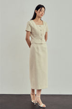 Load image into Gallery viewer, Korean Day Tailored Pencil Skirt [2 Colours]
