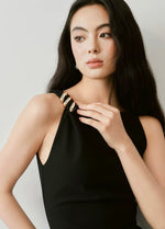 Load image into Gallery viewer, Embellished Boatneck Sheath Midi Dress [2 Colours]
