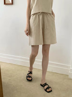 Load image into Gallery viewer, Korean Linen Tank Top + Shorts Set [3 Colours]
